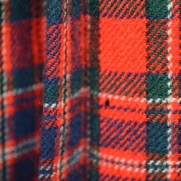Vintage Pendleton Wool Plaid Pleated Wrap Skirt - Picture 4 of 4